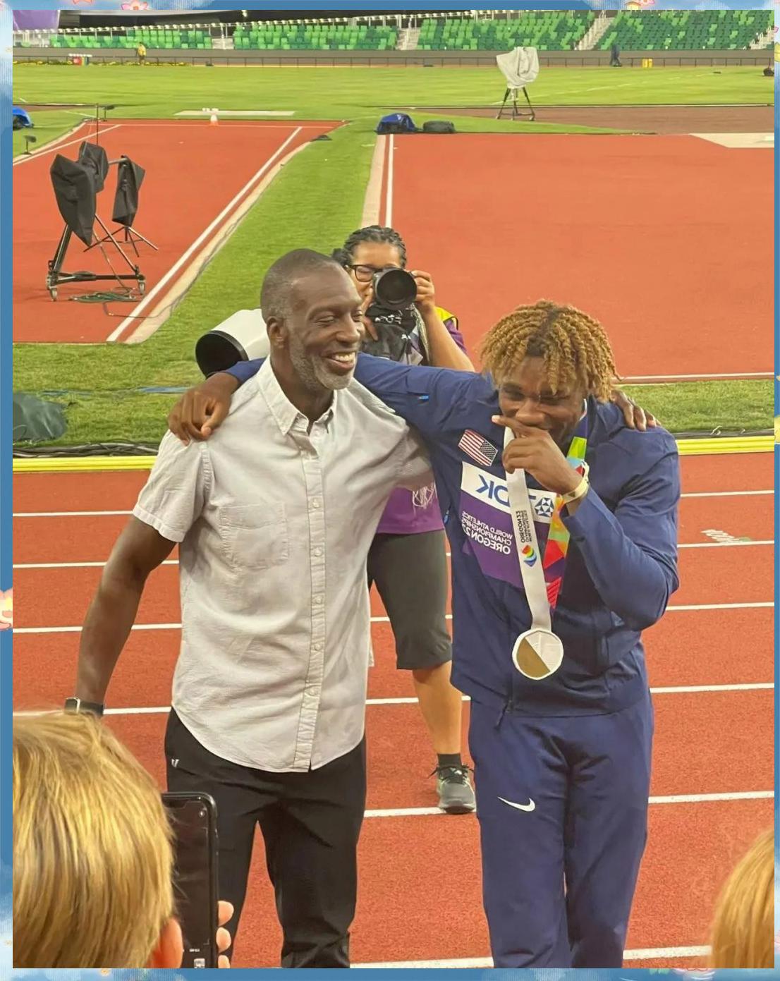 关于美国短跑选手接连夺金，奠定霸主地位的信息